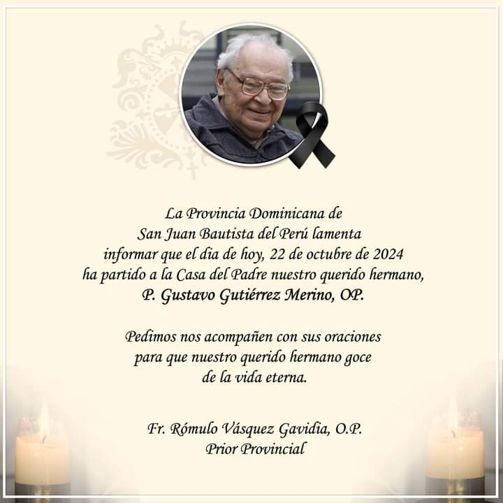 Father Gustavo Gutiérrez, founder of liberation theology, has died