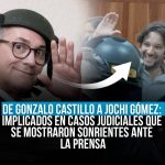 De Gonzalo Castillo a Jochi Gómez: Imputados en casos judiciales que se mostraron sonrientes ante la prensa