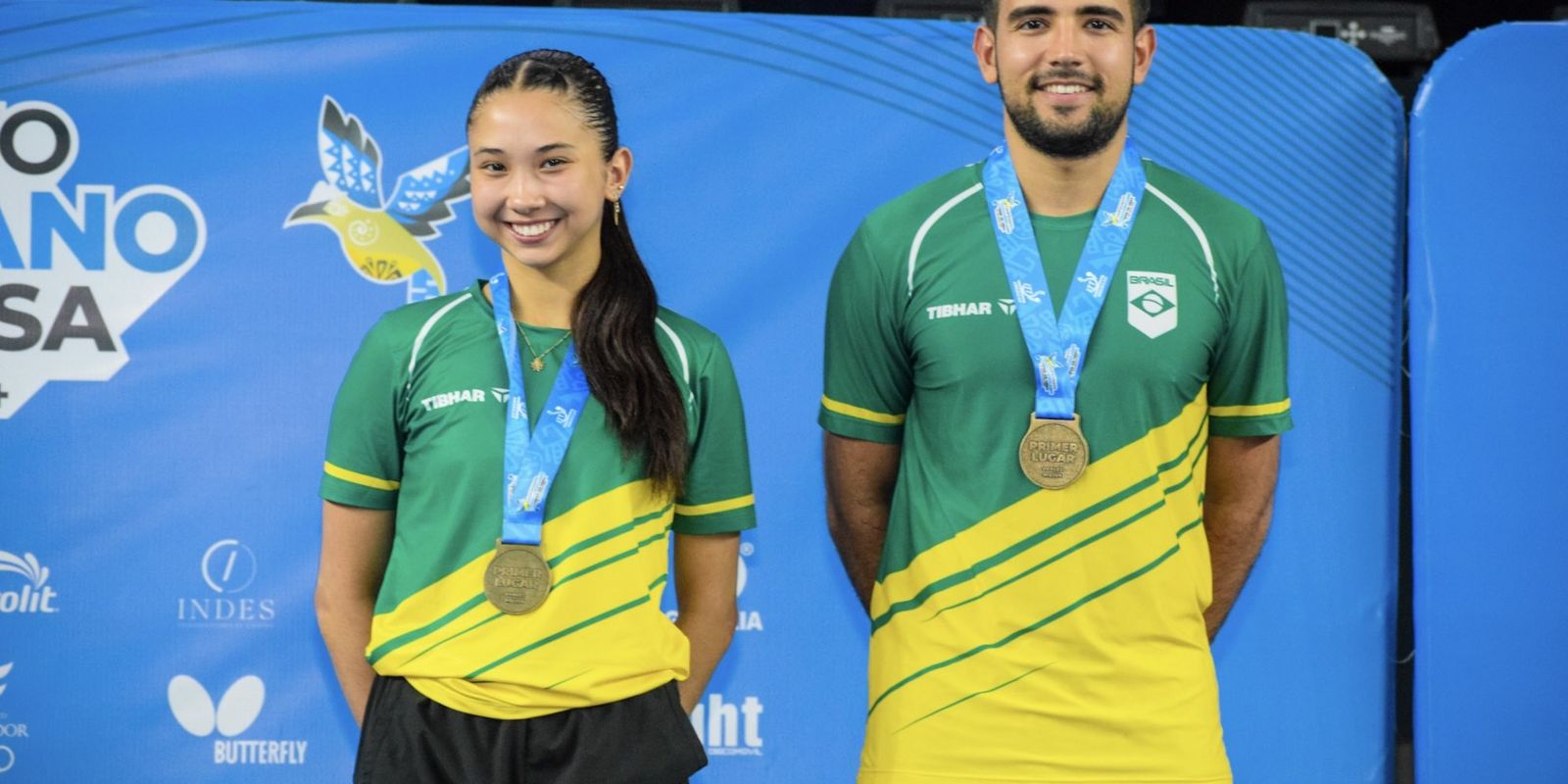 Giulia Takahashi and Guilheme Teodoro are gold at the Table Tennis Pan