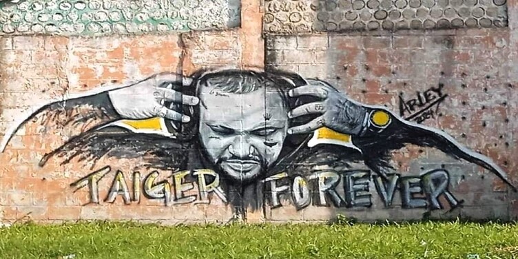 Mural de El Taiger en Marianao,