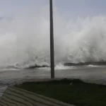 Inundaciones costeras en el Malecón de La Habana