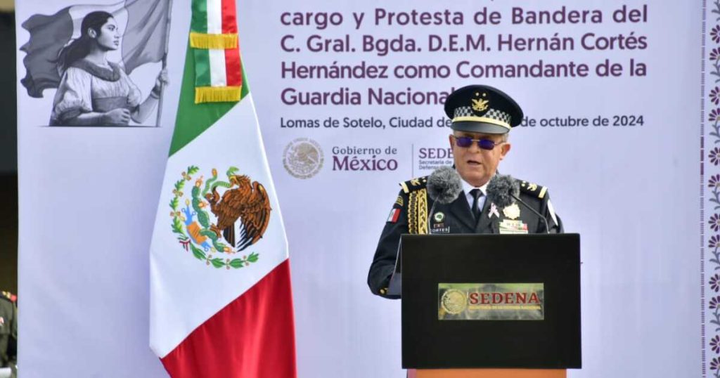 Hernán Cortés Hernández, the new interim commander of the National Guard