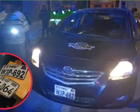 Huancayo: Criminals abandon car after trying to rob a woman