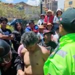 Huancayo: Residents punish alleged criminal and burn his motorcycle (VIDEO)