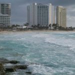 Hurricane Milton leaves a white mark on the Yucatan Peninsula