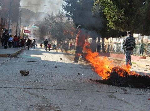 La Libertad: They block Panamericana Norte due to citizen insecurity