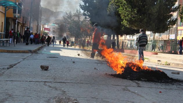 La Libertad: They block Panamericana Norte due to citizen insecurity