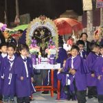 Little preschoolers carry 'minianda' of the Lord of Miracles in Huancayo (VIDEO)