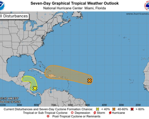 Aguaceros se incrementarían desde el viernes por disturbio tropical, según Indomet