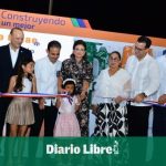 Raquel Peña participates in the opening of Expo Cibao