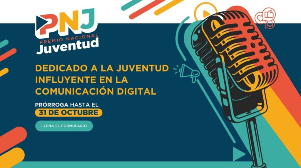 Amplían plazo de inscripción para el Premio Nacional de la Juventud 2025