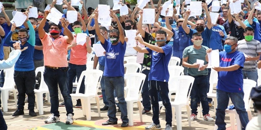 Presos comunes liberados por el régimen Ortega-Murillo. Foto: Tomada de medios oficialistas.