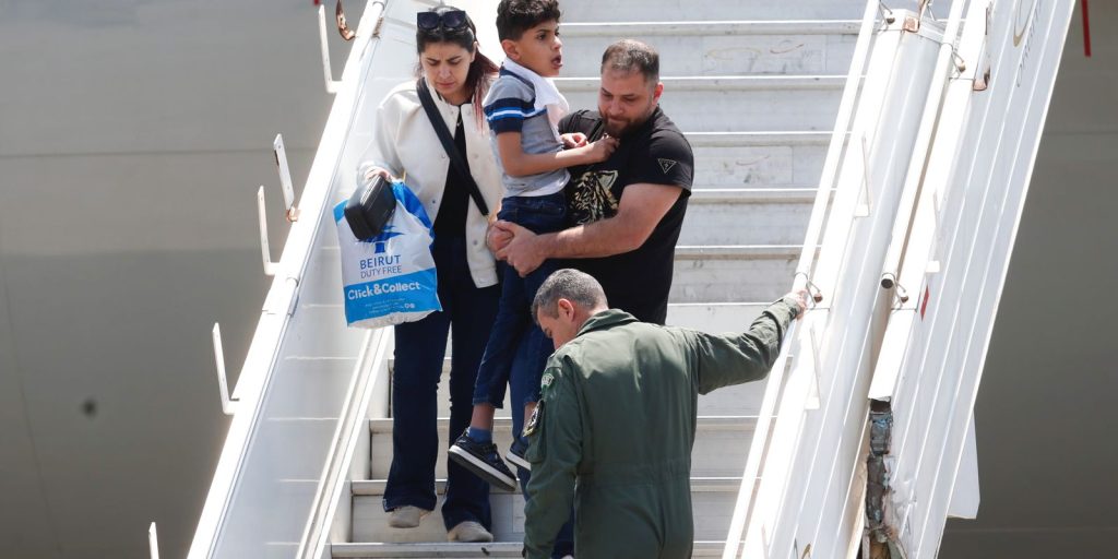 Sixth repatriation flight from Lebanon arrives with 212 passengers