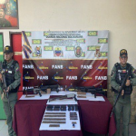 The GNB recovered five rifles and 238 cartridges