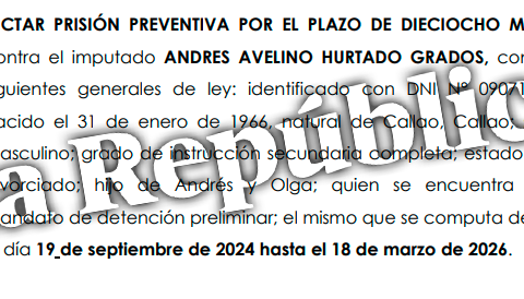 The Judiciary orders 18 months of preventive detention against Andrés Hurtado 'Chibolín'