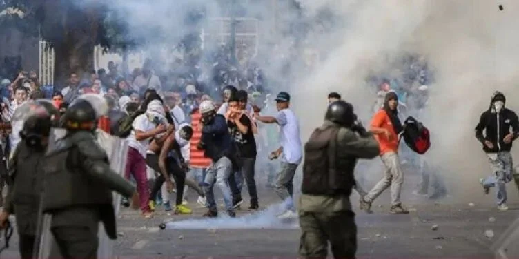 Represión de protestas en Venezuela, en agosto de este año