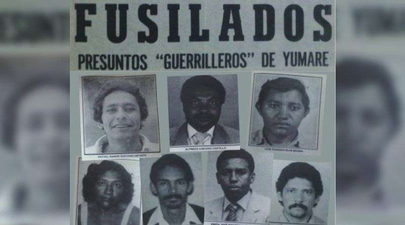 The person responsible for the Yumare Massacre is sentenced to 17 years and 4 months