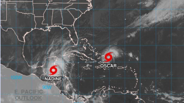 Tormenta tropical Oscar y Nadine