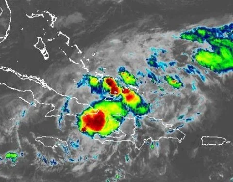 Tormenta tropical Oscar, en la mañana de este lunes