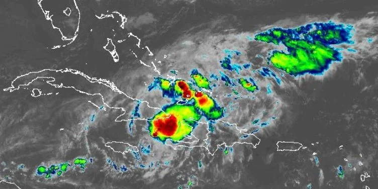 Tormenta tropical Oscar, en la mañana de este lunes