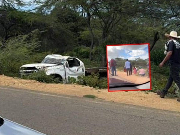 Truck carrying several people overturned in La Guajira and left 5 dead, including 2 children