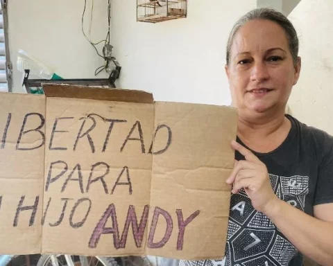 Tayri Lorenzo Prado, madre del preso político Andy García Lorenzo