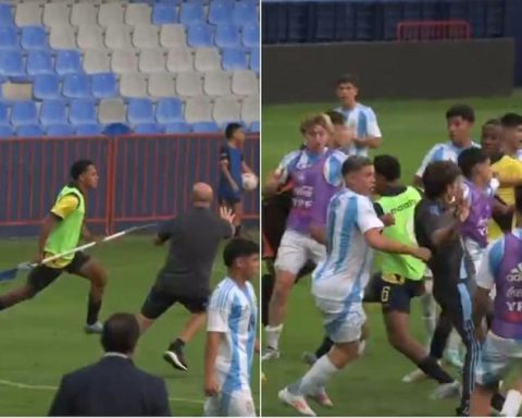 Wild images of a U-15 friendly between Argentina and Ecuador