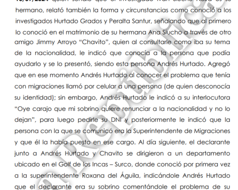 "Hey, damn, my nephew wants to renounce his nationality and they won't let him": Andrés Hurtado's claim to the former head of Immigration