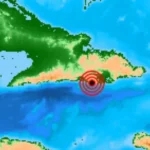 Epicentro del sismo reportado este viernes en Niceto Pérez