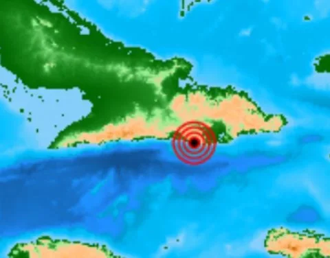 Epicentro del sismo reportado este viernes en Niceto Pérez