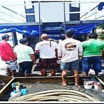 5 Brazilians detained who illegally entered a barge