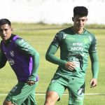 Adalid Terrazas and Gabriel Villamil completed their first training session with La Verde