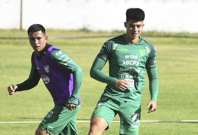 Adalid Terrazas and Gabriel Villamil completed their first training session with La Verde