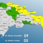 COE mantiene 9 provincias en alerta amarilla y 5 en verde por lluvias