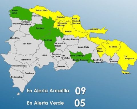 COE mantiene 9 provincias en alerta amarilla y 5 en verde por lluvias