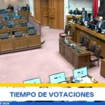 Votación del acuerdo relacionado con Cuba en el Senado chileno