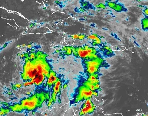 Imagen de satélite de la depresión tropical número 18