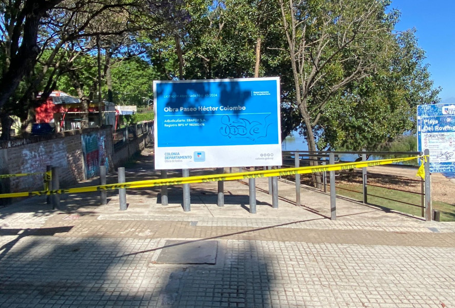 Construction of the “Paseo Héctor Colombo” began