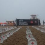 Copacabana hosts demonstrations to end hunger and to put pressure on G20