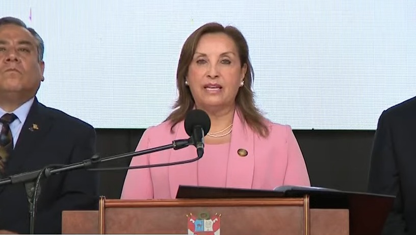 Dina Boluarte estuvo en la inauguración de APEC Ciudadanos 2024. (Captura TV Perú)