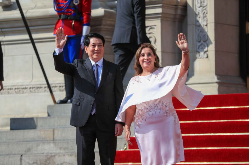 Presidenta Dina Boluarte recibe a presidente de Vietnam, Luong Cuong