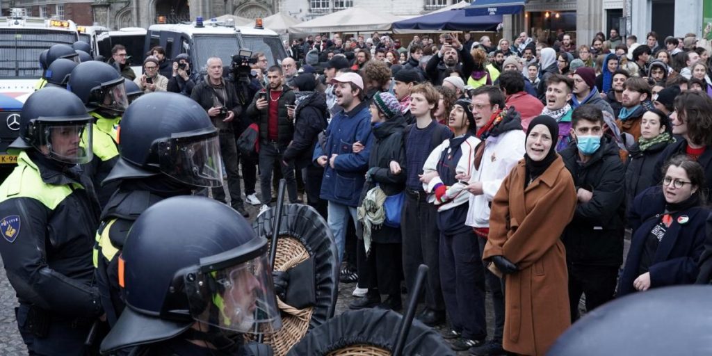 Dozens arrested in Amsterdam during banned pro-Palestinian demonstration