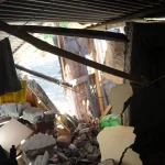 Una vivienda en Granma, destruida por los sismos de este domingo