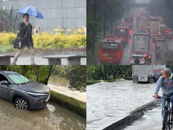 Flood and chaos: images left by the heavy rains in Bogotá