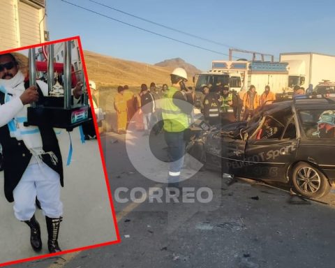 “Gamonal” who was driving a car dies in a brutal crash on the Central Highway