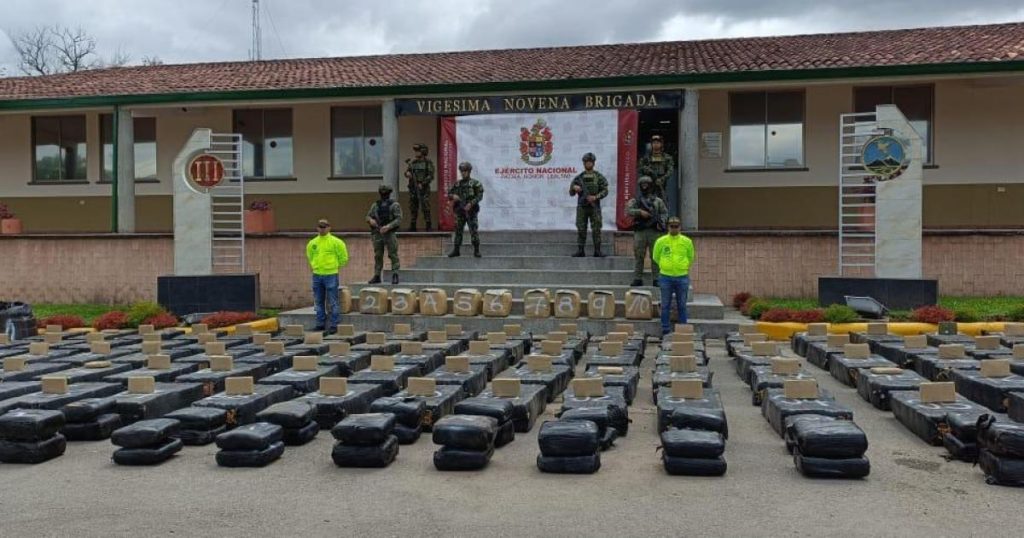 Historic seizure of marijuana in Cauca: seven tons seized by the Army