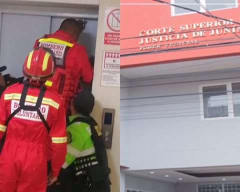 Junín: For the second time, PJ workers are trapped in the elevator