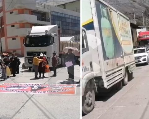 La Oroya: Dozens of vehicles remain stranded due to road blockages