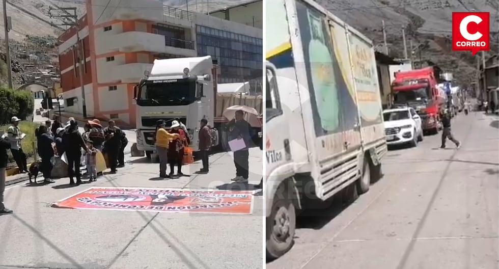 La Oroya: Dozens of vehicles remain stranded due to road blockages