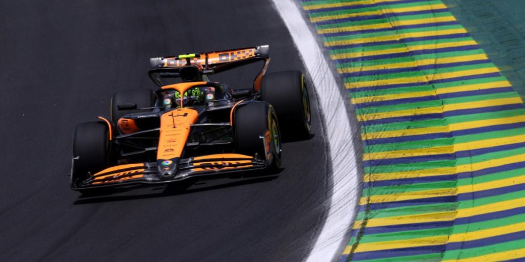 Lando Norris leads Brazilian GP practice